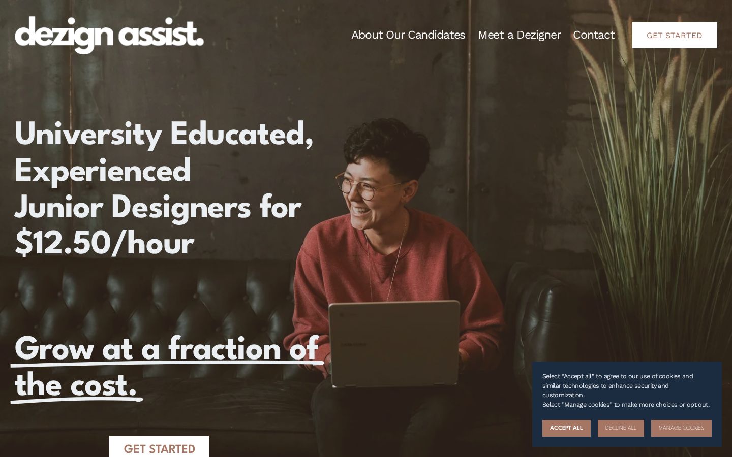 Dezign Assist original Squarespace site